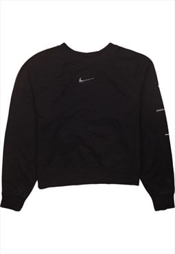 Vintage 90's Nike Sweatshirt Swoosh Crew Neck Black Small