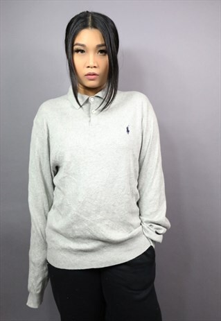 POLO RALPH LAUREN POLO NECK JUMPER KNITTED TOP SWEATSHIRT