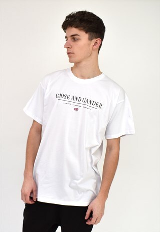 G&G UNISEX WHITE LTD S/S TEE