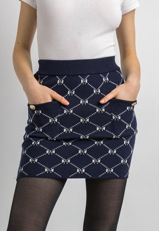 00s Woman Maje French Brand Designer Used Mini Skirt 5961