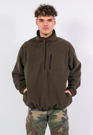 VINTAGE 1/4 ZIP FLEECE SWEATSHIRT