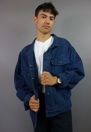 NAVY BLUE LEVI'S DENIM JACKET