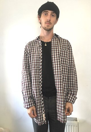 VINTAGE CHECK PRINT SHIRT