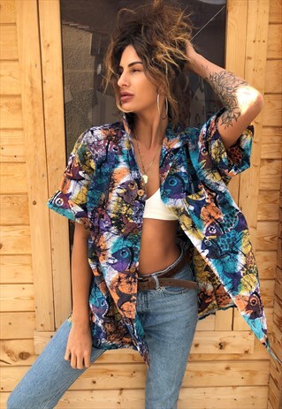 OVERSIZED RETRO 90S 80S VINTAGE UNISEX FESTIVAL SHIRT