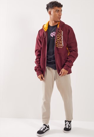VINTAGE CMU CHIPPEWAS ZIP-UP HOODIE