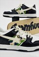 STAR PATCH SNEAKERS RETRO CLASSIC CAMOUFLAGE TRAINERS BLACK