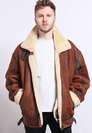 VINTAGE LEATHER AVIATOR JACKET