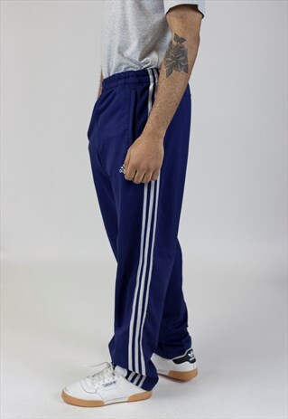 VINTAGE ADIDAS NAVY TRACKSUIT BOTTOMS