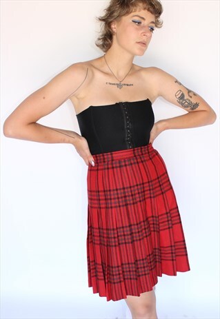 90S TWEED MINI GRUNGE SKIRT