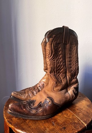 Vintage Cowboy  Boots UK 9 EU 43