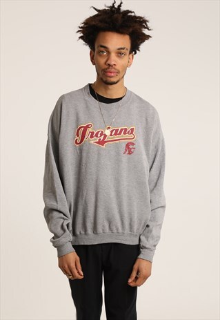 VINTAGE STARTER PRINTED TROJANS SWEATSHIRT