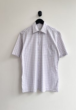 Yves Saint Laurent YSL Short Sleeve Check Shirt