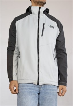 Vintage The North Face Jacket Hoodie in Grey XL
