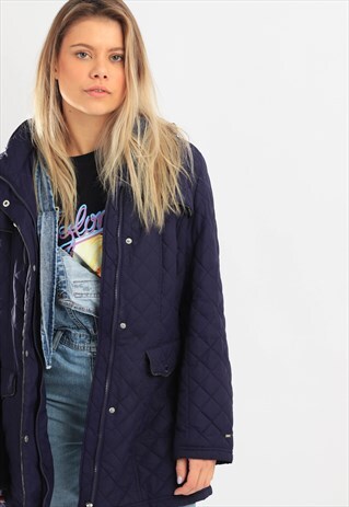 VINTAGE TOMMY HILFIGER QUILTED JACKET PURPLE