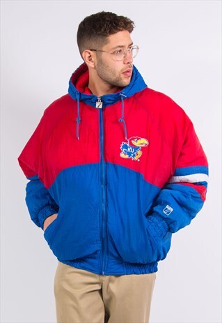 90'S VINTAGE KANSAS JAYHAWKS PADDED COAT JACKET
