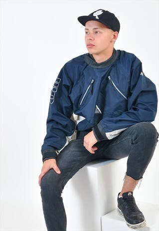 VINTAGE 90S WINDBREAKER OVERHEAD RAIN JACKET