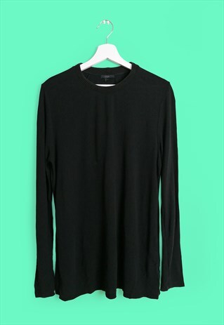 VINTAGE 90'S COS LONG SLEEVE TOP IN BLACK