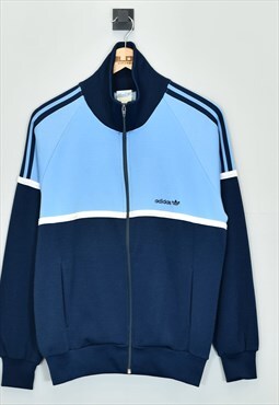 Vintage 1990's Adidas Tracksuit Top Blue XSmall
