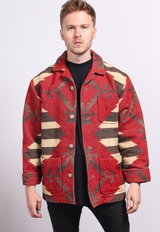 VINTAGE RALPH LAUREN AZTEC INCA FESTIVAL JACKET