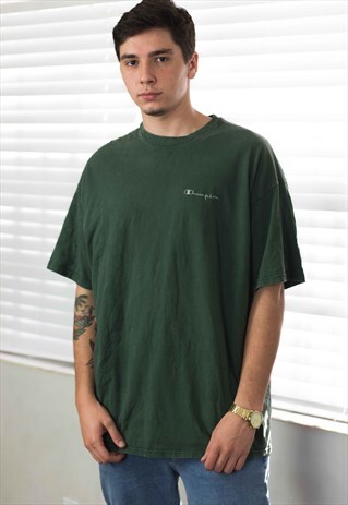 VINTAGE CHAMPION T-SHIRT LOGO 90S XL 10