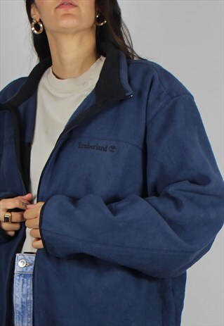 VINTAGE TIMBERLAND FLEECE JACKET W LOGO FRONT