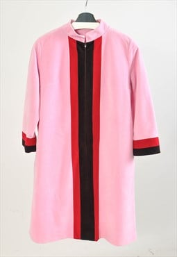 Vintage 90s fleece dress in pink