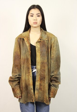 VINTAGE SUEDE SHIRT JACKET