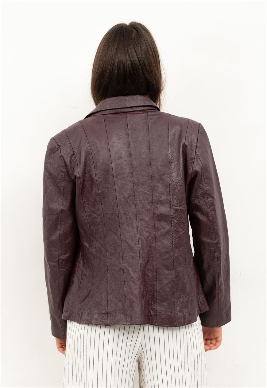 Metro style hot sale leather jacket