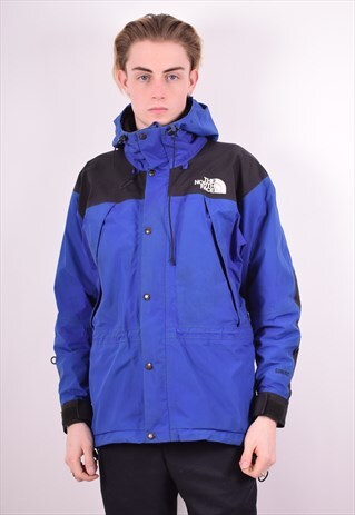 THE NORTH FACE MENS VINTAGE WINDBREAKER JACKET MEDIUM BLUE 9