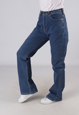 VINTAGE LEVIS 584 BOOTCUT FLARE JEANS UK 12 HIGH WAIST (DL1B
