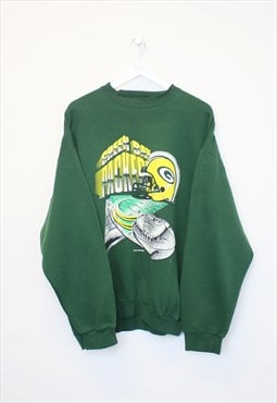 Vintage Logo 7 Packers sweatshirt in dark green. Best fit XL