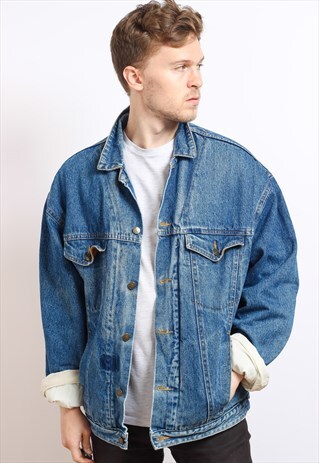 VINTAGE FLEECE LINED DENIM JACKET