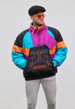 ETIREL VINTAGE PUFFER 1/4 ZIP COAT