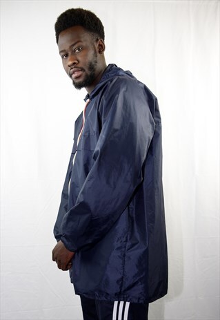 VINTAGE NAVY BLUE WINDBREAKER