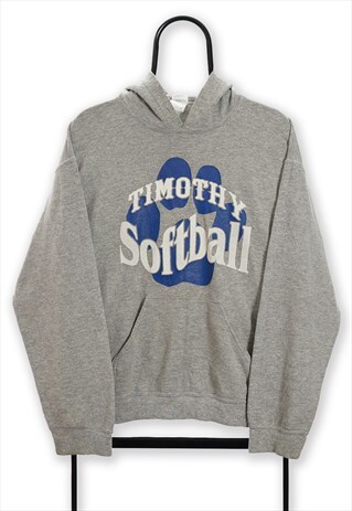 VINTAGE GREY TIMOTHY SOFTBALL HOODIE