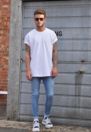 New Plain White Oversized Crew Neck Tee t shirt | Gone Retro | ASOS ...