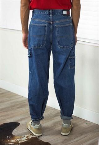 VINTAGE TOMMY HILFIGER JEANS LOGO 90S 32.5