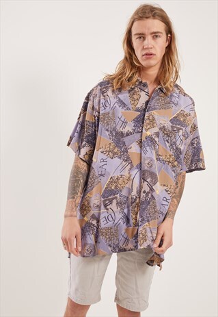 VINTAGE PATTERNED SHORT SLEEVE SHIRT