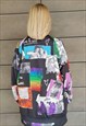 GAY TRACK TOP LGBT SPORTS JACKET PRIDE TOP IN RAINBOW BLACK