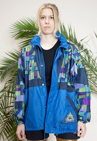 VINTAGE NYLON WINDBREAKER FROM THE 90S BY JEANTEX