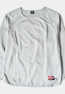 Vintage Rawlings Sweatshirt Pullover Logo Grey