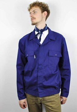 SANFOR Vintage UK 44 Men's French Worker Chore Jacket XL Top