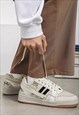 CLASSIC SNEAKERS CHUNKY SOLE SKATER SHOES IN CREAM