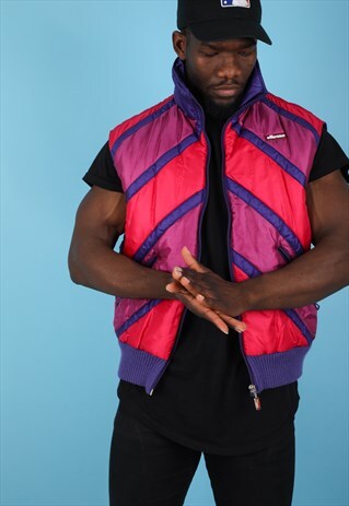 VINTAGE ELLESSE PUFFER GILLET JACKET NJ112