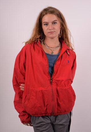 VINTAGE POLO RALPH LAUREN BOMBER JACKET RED
