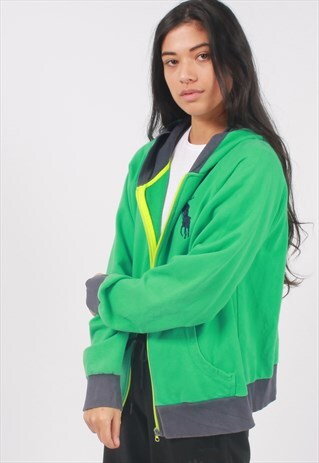 VINTAGE RALPH LAUREN ZIPPED HOODIE