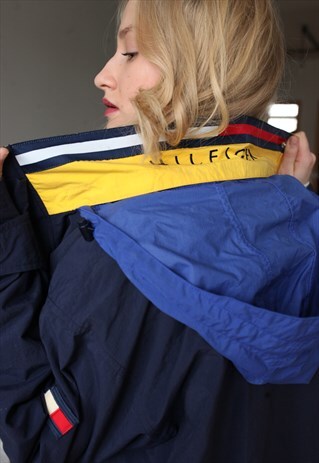RARE VINTAGE TOMMY HILFIGER WINDBREAKER SHELL JACKET