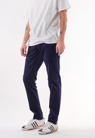 VINTAGE POLO RALPH LAUREN CORDUROY DENIM PANTS PURPLE