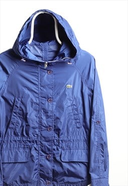 Vintage Lacoste Windbreaker Light Rain Anorak Jacket Blue