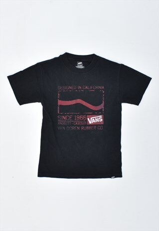 VINTAGE 90'S VANS T-SHIRT TOP BLACK